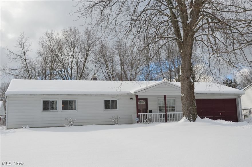 Easy Ranch Style Living in Cute 3 Bedroom, 1.5 Bath home with fenced yard.  Updated Kitchen with nice looking wood cabinetry, tile floors & fanlight, and convenient Breakfast Bar (chairs included).  All Kitchen appliances stay, i.e. Refrigerator, Dishwasher, Gas Range-Oven, Microwave, Washer & Dryer. Large Screened Porch entry from Laundry & Dining Room, replaced slider.  Baths updates with ceramic tile floors.  Neutral throughout.  Refrigerator is 3-4 years old. 2 car garage with opener for extra storage. POS violation free.