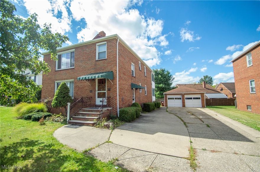 Beautifully maintained Brick duplex conveniently located on Ridge Road in Parma. All essential amenities available within close proximity for your convenience and adjacent from the Ridgewood Golf Course (with club house and community event center project underway). Both units feature two spacious bedrooms, open living room with dining area, functional kitchen layouts complete with pantries, enclosed porches on the rear for additional space to relax, and multiple entrances. The full basement offers additional storage space and multiple laundry hookups. The deep driveway and detached garage allow plenty of parking for you, your tenants, and/or guests. Recent cosmetic updates and some newer mechanical systems including furnace and central air conditioning unit for one of the units in 2021, newer water heater in 2020, some updated fixtures in the kitchen and other living spaces in 2020, and more!