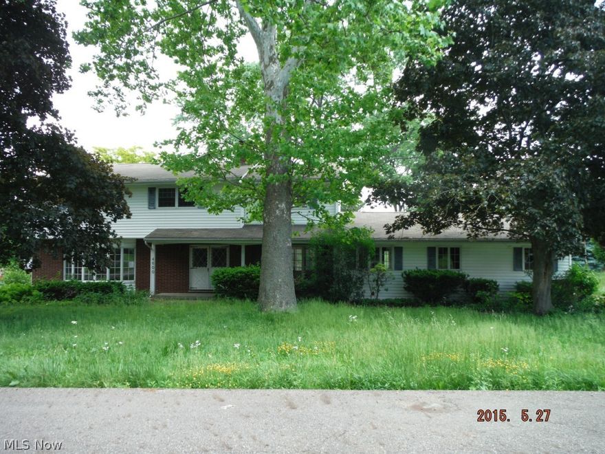 Spacious 4 bedroom home features kitchen with island and breakfast room and vaulted ceiling.   Family room and Master bedroom with fireplace.  First floor library and attached garage.  Needs TLC and updating.  Being sold AS IS.   Canton city, Plain schools.