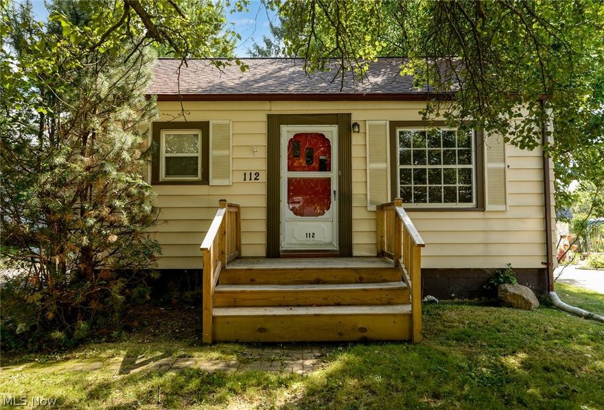 Welcome home to 112 Tudor Ave in Bedford! If you’ve been looking for a nice ranch with a TWO car garage and HUGE backyard then look no further. The kitchen was updated with lovely backsplash, modern grey cabinets and granite countertops. All appliances stay! The bathroom has been remodeled with new tile, vanity, lighting and toilet. Freshly painted bedrooms, hall and basement. Beautiful new flooring in the kitchen and bathroom. Seller is offering $2,000 carpet allowance to replace the carpet in the living area and bedrooms. The basement boasts an area with carpet that can be used as a family/rec room or office and separate laundry/storage area. Relax and enjoy the huge FLAT backyard and newly built front porch. Nice end of street location. You’ll love all the other updates completed: 2022 new hot water tank, 2021 new roof on garage, 2018 new roof on house, 2015 central air conditioning system. Great Location! Close To the Park, Shopping and Easy Access To Highways! Must See! Bonus: Inc