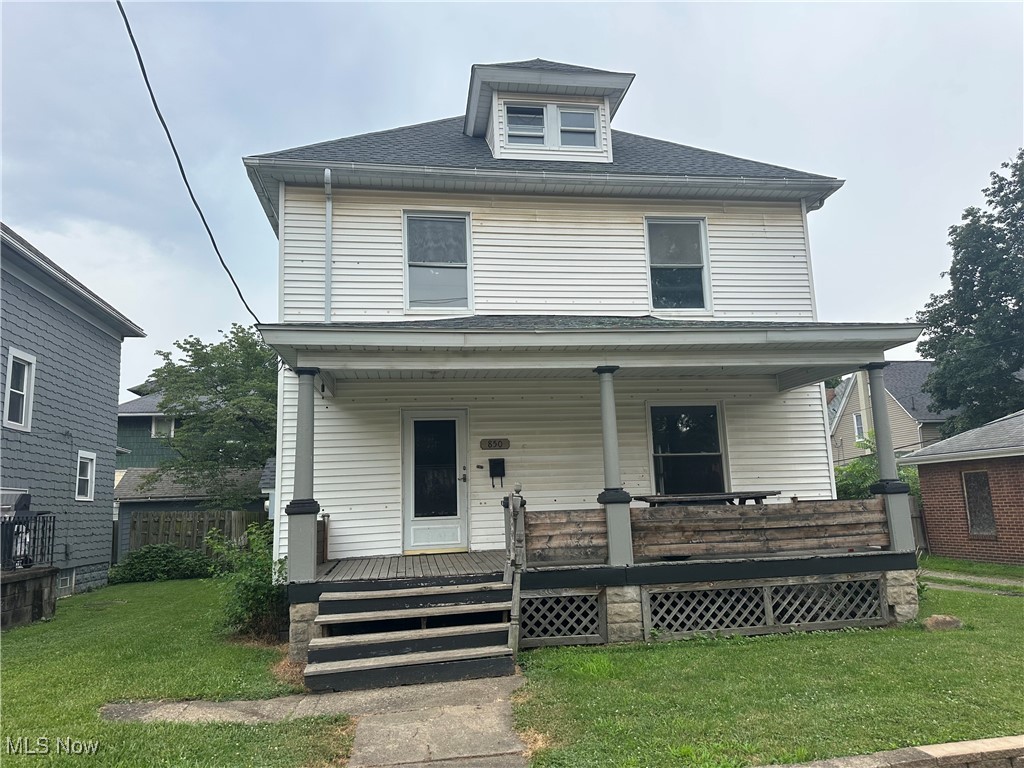 Opportunity knocks on this four bedroom Massillon colonial rent buster! With original woodwork and custom detail, this home could easily be restored to its former glory! There is one main floor bedroom and bathroom along with three additional large bedrooms and bathroom upstairs. Two car detached garage. With close proximity to downtown, restaurants, shopping, highways and more! The possibilities are endless! Schedule your showing today!
