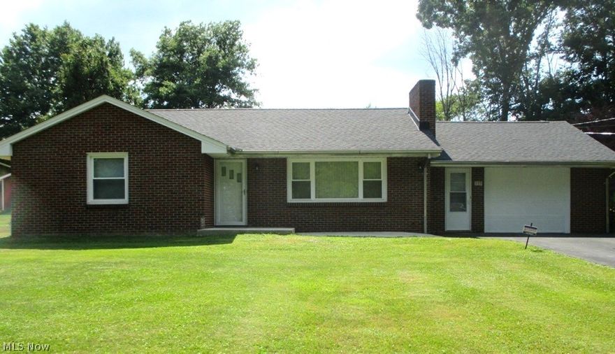 So many Updates in this All Brick Home on Large half an acre lot. Home features a Large Living room with Fireplace,  Kitchen with New Countertops & Ceramic Flooring, Dining room with Laminate floor,  2 Niced Sized Bedrooms, partially finished Basement with Fireplace, full Bath, and partially finished 3rd Bedroom, Home has New Carpeting & Flooring,  New Windows in 2016, Roof 2013, Bath Updated in 2016, Garage has a half bath & Laundry area.  Also includes large shed. What a Great Home!