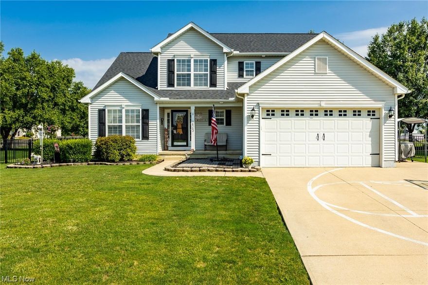 Welcome to this well cared for home located in the heart of North Ridgeville.  This home features a 1st floor master suite with walk in closet, 2 additional bedrooms on the 2nd floor and 2 1/2 baths. The Kitchen has been recently updated to include painted cabinets and stainless appliances. The Family Room is spacious and offers vaulted ceilings and lots of natural lighting.  The basement is partially finished featuring a large bar and entertainment area as well as plenty of storage.  Additional Updates include a new roof (2 years old), Newer Hot Water Tank, Laminate flooring, Newer carpet in Living Room and Dining Room, Newer toilets, Recessed lighting in kitchen and garage, Man door and window added to garage, freshly painted interior, Gazebo covered patio perfect for entertainment and enjoying the outdoors, shed, fenced in back yard, and updated garage interior including a heater.  This home has been very well cared for over the years and is completely move in ready.  All Appliances