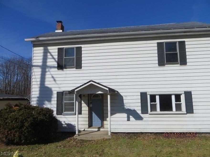 Property sold in its “AS-IS, WHERE-IS” condition. Seller does not prorate taxes. Buyer pays all closing costs including, but not limited to any and all transfer taxes, title, legal, and recording fees. 3 Bedroom, 1 bath home in Washingtonville, OH. Will need repairs & updates such as new carpeting, & kitchen cabinets. Has 2 car detached garage & sits on large lot. Great potential for handy owner!