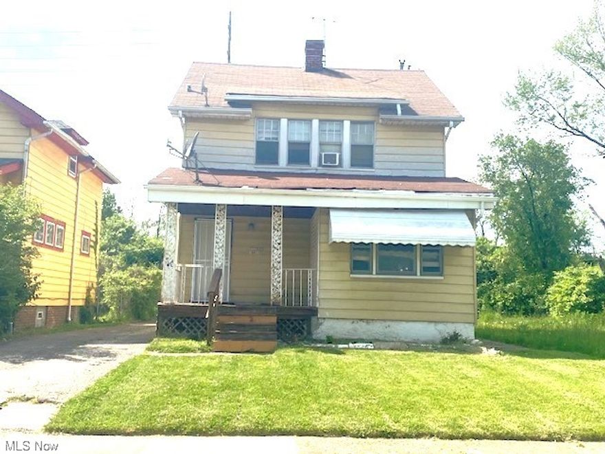 Look at this beautiful 3 bedroom, one full bath Colonial! 1282 square feet! Nice sized Living Room with gas fireplace! Bonus Room off of Living Room! Beautiful Hardwood Floors! Great Dining Room with two inlaid corner curio cabinets with leaded glass doors! Nice Sized Kitchen with bonus Breakfast Nook area! Three Nice sized bedrooms upstairs with lots of natural light, hardwood floors! Full Bathroom upstairs has newer ceramic tile flooring and tile tub surround and newer toilet and vanity! Built in hallway storage cabinet with drawers! Large, Dry/Clean basement with plenty of space to make your own! 2 car garage, Nice partial fenced backyard and cozy front porch area! Newer Hot water tank, electrical panel, glassblock windows in basement, Tile flooring in kitchen and bath, painted basement floor, refinished hardwood floors, newer toilet and vanity, interior paint! Property is Section 8 certified and section 8 approved tenant going in June 2, 2023 at $1350/month plus to pay their own ga