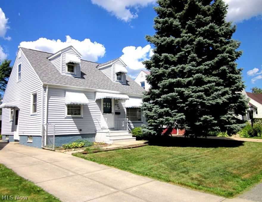 This move in ready, 3 bedroom Parma Cape Cod features an eat in kitchen, first or second floor master bedroom, updated full 1st floor bath, beautiful hardwoods under the carpet and all appliances are included! Looking for storage? look no further, this home has plenty throughout! The 2nd floor bedroom offers two closets including a walk in!  Downstairs there is a nice size utility room, a rec room, and a 2nd bath! Outside you will appreciate a nicely landscaped yard and two car garage with door opener. Updates include A New Roof 2007, Furnace & AC 2001. This home is conveniently located to schools, parks, shopping, and 480 making it the perfect place to call home!