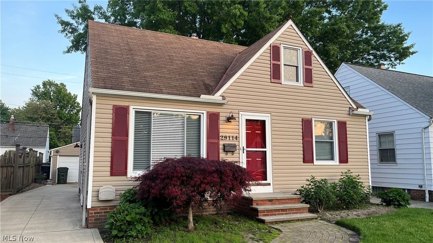 Charming 3 bed 2 bath bungalow in Wickliffe. Walk through the front door in the family room with a big screen tv mounted on the wall for many movie and game nights. Kitchen boasts beautiful faux tin/copper ceiling with ceramic tile floors, new windows and vinyl blinds throughout. New LVT flooring on the first and second floor with new paint and white trim. 2 updated bedrooms and bathroom on the main floor. extra storage in the basement with a full bathroom, utility room, and bonus room. Basement waterproofed in 2022 with transferrable warranty for the new homeowners. Beautifully paved outdoor patio and fire pit to enjoy outdoor entertaining year round. Low maintenance home. Don't miss out on this opportunity to be a homeowner. One year home warranty included.