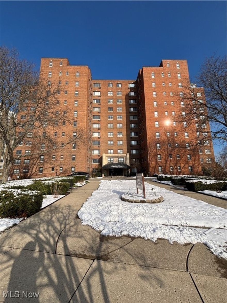 Experience lakefront living at its finest in this beautiful 9th floor condo, offering sweeping views of the community, Lake Erie and Downtown Cleveland.  There is an abundance of natural light in this end unit.  Freshly painted and thoughtfully maintained, this two bedroom residence features not one, but TWO spacious walk-in closets and a newly reglazed tub.  
The building itself is known for its commitment to quality and continual improvement.  Residents enjoy elegantly designed common spaces and recent upgrades, including a fully renovated event room.  The exercise room is currently undergoing a modern renovation, and the laundry facilities are scheduled to be refreshed next - ensuring the building continues to offer exceptional comfort and value.
Step outside to a resort-style setting that offers an in-ground pool overlooking Lake Erie, a park like outdoor area with grass, picnic tables and grills along with a roof top sun deck for relaxing or entertaining.  
Parking is effortless with plenty of guest parking in the back during the day along with a designated spot in the parking garage.  Extra overnight parking is available for a nominal cost.  
Whether you are looking for peaceful mornings with water views from your bedroom window, grocery stores and restaurants close by, amenities that elevate your lifestyle or a turnkey space in a well cared for community, this condo delivers it all.