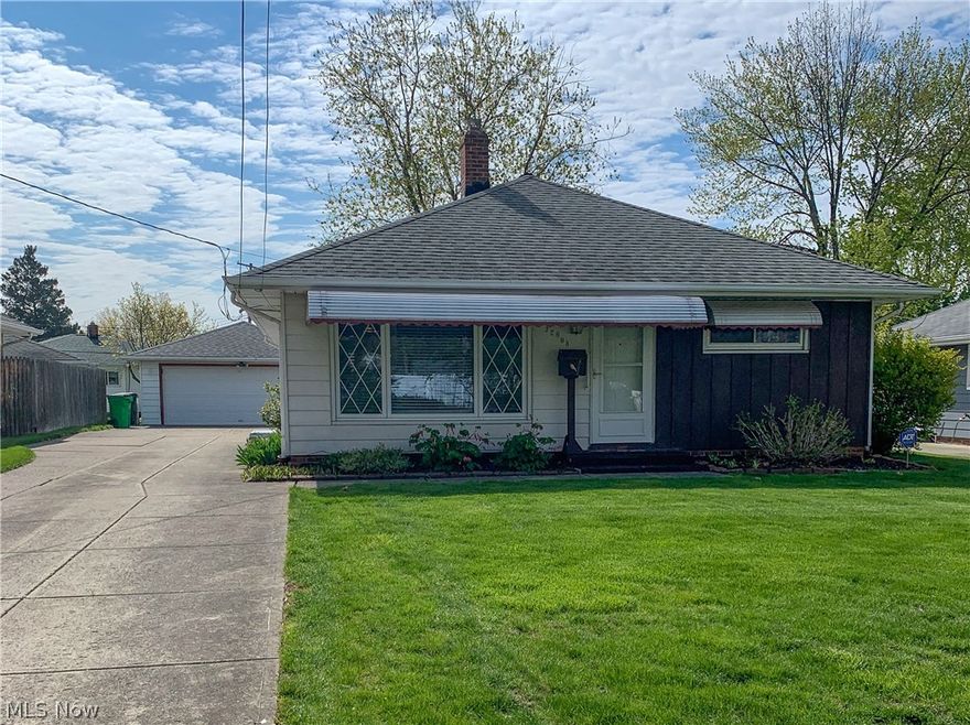 Awesome location for this One-floor ranch which gives you low maintenance living at its best. Updated throughout. Newer kitchen with granite, upgraded cabinets, stainless appliances and includes the washer and dryer. The laundry area has extra cabinets and a utility sink. Laminate flooring throughout. Great floor plan with a living room, dining area, and huge great room addition which has a wall of storage closets, perfect for organization. There are pull-down stairs for attic access. The extra room is a 3 season sunroom. The master has a half bath. The driveway is wide and there is an oversized 2 car garage, with plenty of room to pull in and out without the house being in the way. Great size yard, nice landscaping. Great area, sidewalks, close to the park. The seller is willing to install an invisible pet fence.