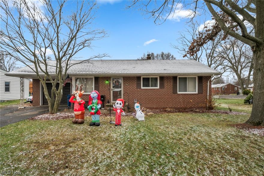 Step inside this charming 3-bedroom, 1-bath brick ranch to discover its inviting features. The spacious living room seamlessly connects to the dining area, creating an open and welcoming atmosphere. Recent upgrades, including a 2020 roof replacement, a newer hot water tank, and a freshly installed fence around the patio in the backyard, enhance the appeal of this property.

Large windows grace each bedroom, filling the space with abundant natural light. The basement has been thoughtfully waterproofed, white paneled walls offering ample room for your hobbies. Additionally, a convenient half bath with a shower and sink can be found in the laundry room.

This home also boasts the elegance of recently refinished hardwood floors, the added convenience of new gutter guards, and a new garage door opener. With its prime location near dining, shopping, the hospital, and downtown amenities, this property offers both comfort and accessibility, making it an excellent choice for your new home.
