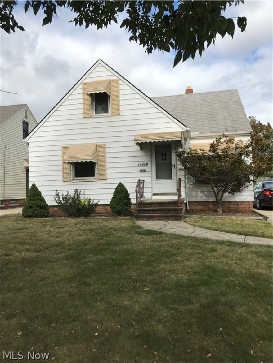 Well kept but dated. Bring your decorating ideas! Three bedrooms with one full bath. Full partially finished basement. Appliances stay - brand new dishwasher! Detached garage. Home warranty being offered!