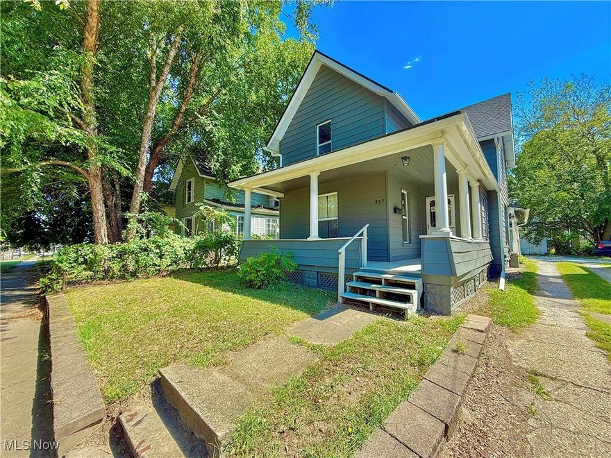 Welcome to 387 4th St NW in Barberton – a charming and move-in ready home with the perfect blend of character and modern updates! Relax and enjoy the partial wrap-around front porch or the private rear porch, ideal for morning coffee or evening reading. The spacious first floor features a bright living room, bedroom and full bath, making it convenient for guests or single-level living. The modern kitchen comes equipped with a refrigerator, range, and dishwasher, and flows nicely into the living areas. Upstairs, you’ll discover two additional bedrooms, another full bath, and a versatile bonus area that would make a perfect office, walk-in closet, or hobby space. This home has been thoughtfully updated with newer bathrooms, windows (2022), roof, furnace, and central A/C, giving you peace of mind for years to come. Outside, the rear of the home offers ample parking and room to spread out.
Charming, practical, and updated – this home is ready for its next owner to love. Don’t miss your chance to see it!