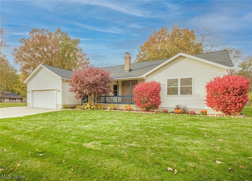 Spectacular Ranch in excellent condition with impressive updates throughout. Floor plan renovated to create an amazing open concept that encompasses the Great room, Kitchen and Dining area. The Great room has gleaming hardwood floors and a gas fireplace creating  a warm and welcoming atmosphere.  The Kitchen was redesigned and completely remodeled with beautiful birch and maple cabinets, gorgeous  granite counters, new backsplash, stainless appliances and a generous sized island with a beverage sink and breakfast bar.  The attractive Dining area is open to the Great room and Kitchen with sliders that step out to the stamped concrete patio overlooking the park like 1/2 acre yard. Three large bedrooms, two full baths and the first floor laundry complete the first floor. The master suite has three closets and includes a private bathroom. Check out the full guest bath which  was also renovated with very appealing finishes. The spaciousness of the lower level is amazing. There are two finis