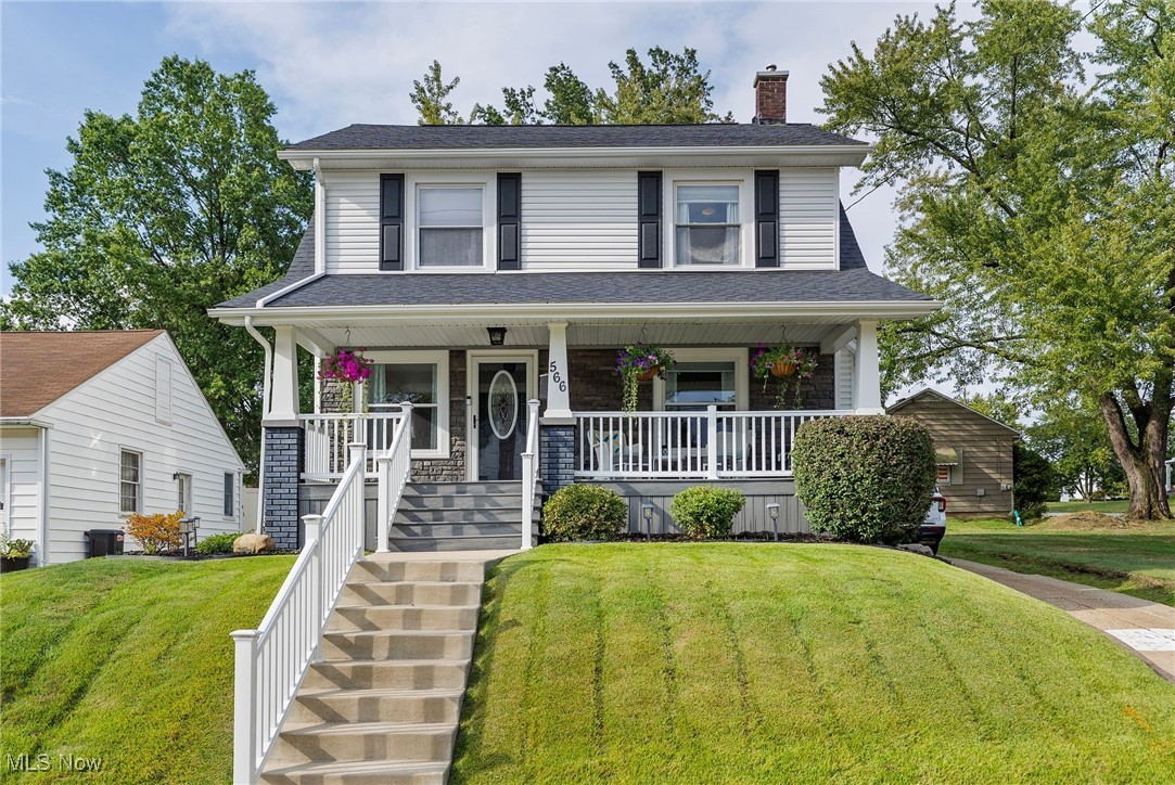 This is the one you've been waiting for! The pride of home ownership abounds in this meticulously maintained and updated home close to schools, golf course and shopping in the heart of Girard. On the exterior, Roof, siding and Front porch were professionally designed and updated with quality materials and workmanship. Beautiful stone and vinyl elements greet your entry as well as maintenance free vinyl composite decking on the covered porch. Classic meets modern styling with tall ceilings, crown moulding, built in cabinets flanking the stone fireplace, and wide baseboards. New carpet throughout, and neutral fresh paint make this classic home feel airy and bright. Your new kitchen was installed in 2023 with custom white cabinetry featuring pull out features , soft close cabinets, neutral backsplash and breathtaking quartz countertops. Better grade stainless appliances stay including dishwasher, gas range,microwave and refrigerator with icemaker on the door. Second floor features new drywall, doors, carpet and paint. Primary bedroom features custom built in storage, new carpets and paint. Second bedroom has 2 closets and a sweet little built in window seat perfect for curling up with a book. The third bedroom has a roomy closet. A Full Bath was added to the full basement in 2023 and Basement was waterproofed in 2022! Off of the kitchen is a 286 Sq. Ft Enclosed Patio perfect for entertaining, relaxing or game night! NEW HVAC in 2025 . Full replacement roof was installed in 2018. Clean, Classic, Conventional styling meets modern !Contact your favorite realtor for a complete list of updates and upgrades!