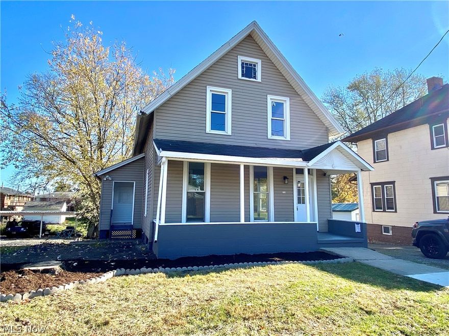 Welcome home to 956 Wales!  This three bedroom one bath home has been renovated and ready for new owners!  The exterior offers new siding and covered front porch.  Inside, your attention will turn to the totally new kitchen including new cabinets, counters, fixtures, and lighting.   Inside the rest of the home, buyers will love the new flooring, fresh paint throughout.  The bathroom has been updated with new vanity, shower surround, toilet, and flooring. This home feels much larger than the square footage suggests.  Why rent when you can own your home! Available for immediate possession!