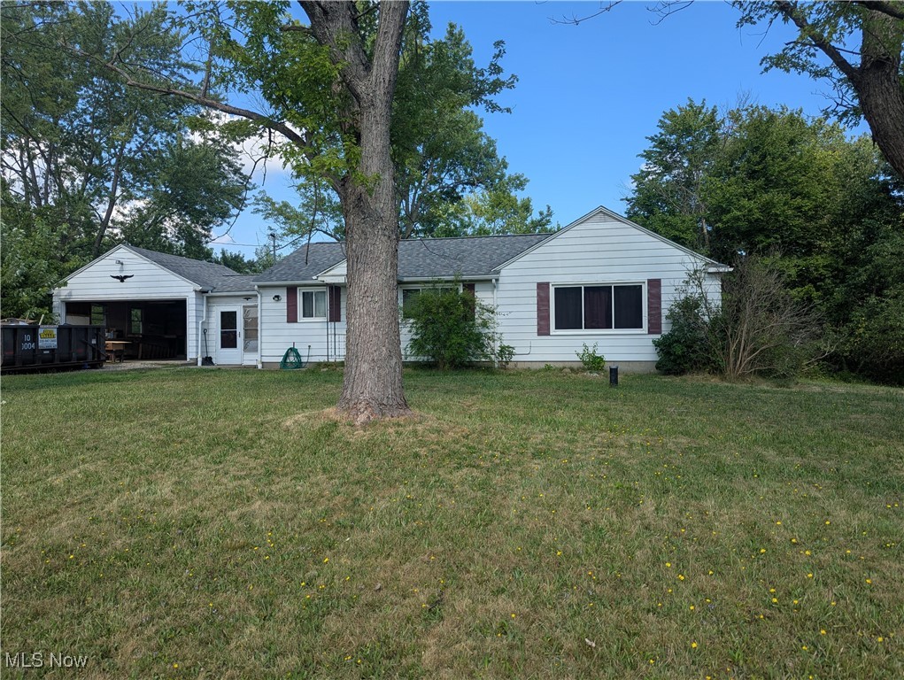 Welcome to 1502 St Rt 183 in Atwater Township, this ranch home is a 3 bedroom, 1 bath home with 1056 sq. ft of living space situated on 1.77 acres of property. The home features a good-sized kitchen with plenty of countertop and cupboard space for all your cooking needs. There is a decent-sized dining room that can support a large table. There is a large living room that features an electric fireplace. There is a very nice breezeway between the house and the oversized 2 car garage that also features a lean to. There is a partial basement with a crawl space that features a new furnace in 2024. The outside of the home features a large back yard, and majority of the property is wooded. There is also a new roof that was installed in 2024. This home could make someone a great starter home or someone that is looking to downsize to first floor living. The property encompasses 2 parcels. This home has good bones but could use a cosmetic makeover. Home being SOLD AS-IS. If you’re looking to make a house your own, at an affordable price look no further. Call to schedule your private showing today.