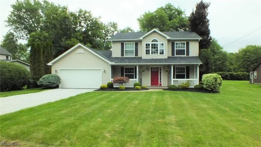 Don't miss this move-in ready colonial style home in an awesome Madison location! This nicely updated home features a large eat-in kitchen with lots of cabinets, main floor laundry, attached 2-car garage, and a HUGE Master bedroom with walk-in closet and master bath too. The sliding glass doors in the kitchen lead to a back yard that features a 20x20 deck and which backs up to Erie Shores Golf Course...so Attention all Golfers!!  Other features and updates include luxury vinyl tile flooring throughout the main floor installed 2018, newer carpet in the second floor bedrooms, new roof installed 2018 with 50 year shingles and warranty, new dishwasher 2021, new garage door 2020,  and so much more. This home has been very well maintained and is ready for a new owner!