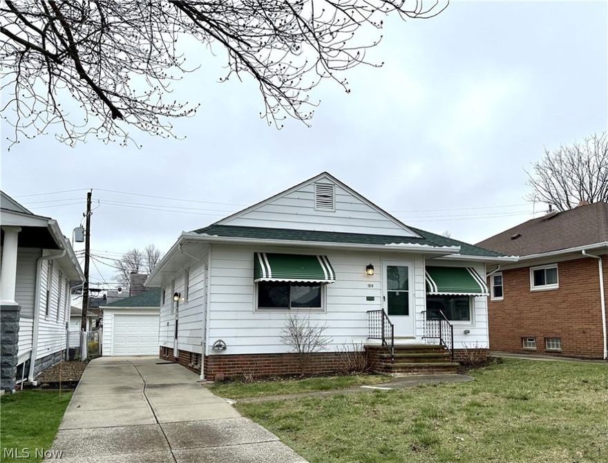 Welcome to this move-in ready RANCH HOME that's already POS Compliant! Recent UPDATES include: NEW ROOF on house & garage, NEW cement patio, NEW front door & screen door, NEW front step railings, NEW electrical box and more!  All 3 bedrooms and updated full bathroom on MAIN FLOOR. Large living room & dining area with bright windows & awnings face front yard.  Spacious eat-kitchen has numerous cabinets, expansive counter space & desk area - ALL APPLIANCES STAY!  All bedrooms have HARDWOOD FLOORS & roomy closets. Extra closets in hallway, and large walk-up attic provide tons of STORAGE. Huge REC ROOM &  2nd full bathroom in basement offers BONUS LIVING AREA! Plus there's a workshop/ hobby room with built-in cabinets. Spacious LAUNDRY area, large utility sink and WAHSE & DRYER stay! Two-car garage has newer garage door (2021) & garage door opener system.  Exterior of house was recently power-washed and many rooms have been FRESHLY-PAINTED with neutral colors. Great location close to highways, public transportation, shopping & more! One year HOME WARRANTY is included.  Ready for you to make your finishing touches and move in!