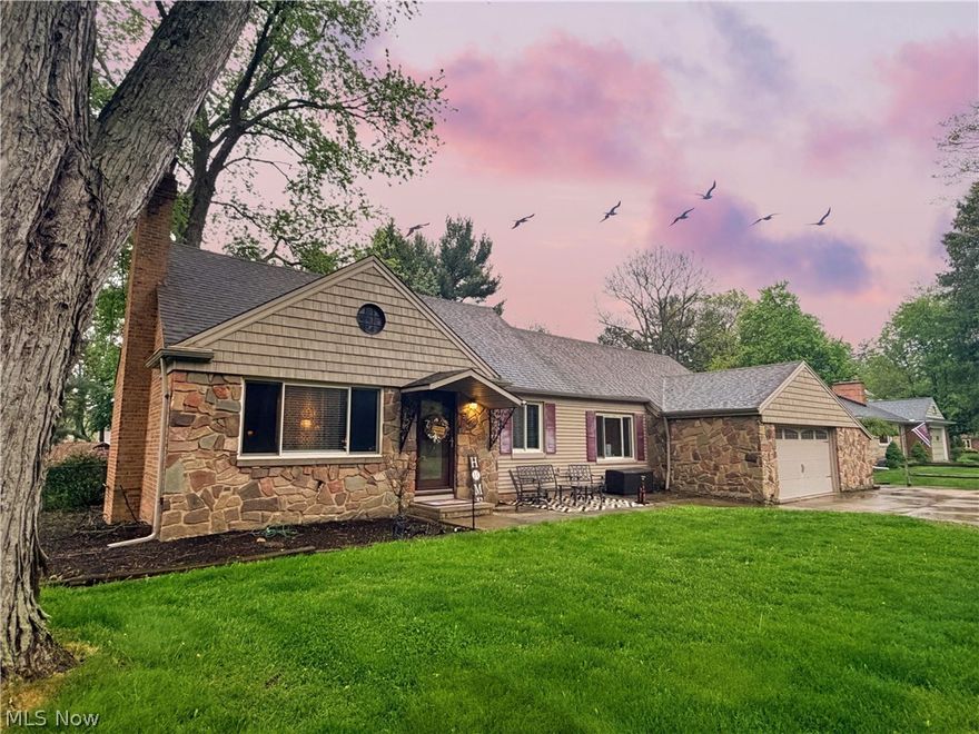 This charming home is situated on one of the prettiest streets in Brecksville.  You'll love the large separate guest suite and the updated flooring throughout.  The generous lot is fenced with two sheds. Just a stone's throw from the Cuyahoga Valley National Park, this home is filled with light and bonus spaces for storage and entertaining.  Two fireplaces keep the home cozy in winter and the gazebo with electricity in back is a summer hangout for family and friends. Finished basement features wet bar and fireplace. The two car garage has a bump out on the side for even more storage or a workshop area.  Located in the award winning BBH school district, the home is just moments away from shopping, rec center and restaurants.  Hurry in for a private showing!