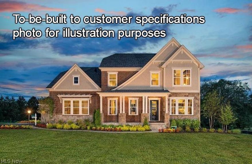 Drees Homes Monticello floorplan. This home is to-be-built to customer specifications. Photo for illustration purposes.