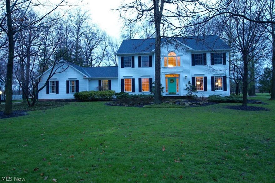 Welcome to beautiful 231 Brentwood Drive in historic Hudson Ohio.  This lovely colonial has 3074 sq. ft. with 4 bedrooms, 3 full baths and 2 half baths.  First floor master suite has 2 walk-in closets and updated bathroom.  Upstairs you will find 3 more bedrooms one with an in-suite bathroom.  First floor has an open floor plan, with a large modern kitchen with center island overlooking a vaulted ceiling sun room and living room with fireplace and wet bar.  Basement is partially finished with a half bath and a large unfinished area.  This home is located just minutes from shopping and centrally positioned between Akron and Cleveland.  Please schedule a private showing today, Thank You!