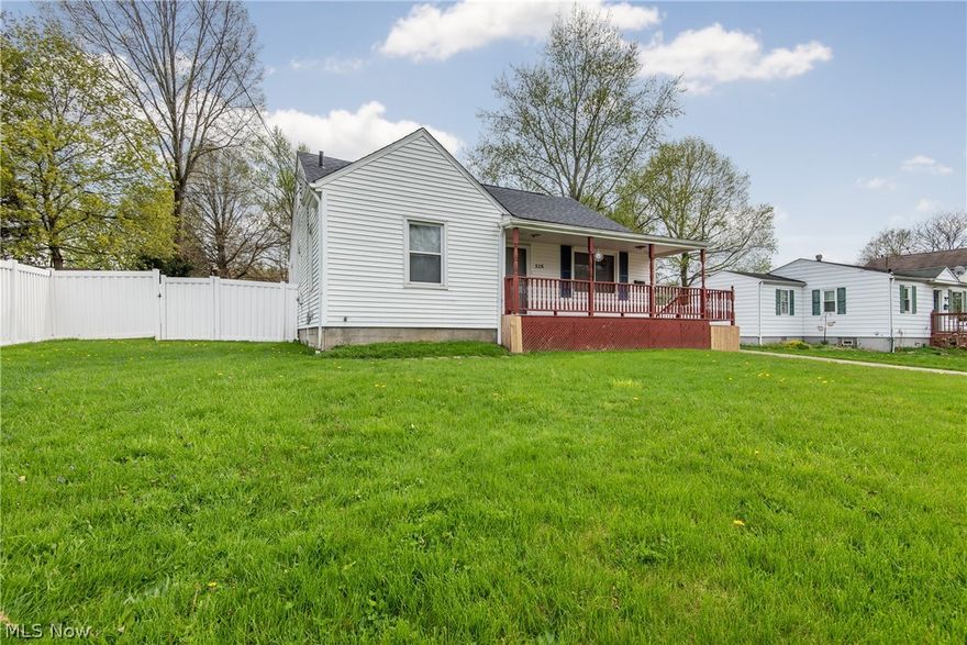 CONVENIENTLY LOCATED CAPE COD WITH UPDATES! In the spacious living room, you'll find neutral decor and carpet throughout that flows into the hallway. The kitchen was remodeled in 2018 and features laminate flooring, stainless steel appliances, plenty of cabinets and Formica counters. The full bathroom was remodeled in 2019 featuring a tub/shower combo and a single vanity with newer fixtures, lighting, and mirror. In the partially finished basement, you'll find a nice rec room with carpet as well as a half bath. The back deck is perfect for entertaining family and friends.