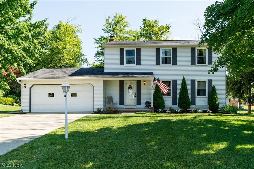 Delightful Chamberlin Ledges colonial.  Kitchen remodeled in 2018 with stainless appliances and ceramic tile floor.  Wood laminate flooring updated in foyer, living room, family room, and dining room [2014.]  Family room boasts fireplace and sliding door to enormous, 2-tiered deck [cover included.]  All bedrooms on the second floor: master has double walk-in closets.  Unfinished basement with glass block windows has tons of potential.  Newer windows; baths updated in 2007 and 2009. Furnace, A/C, and hot water tank 2005.  Will be POS violation free.