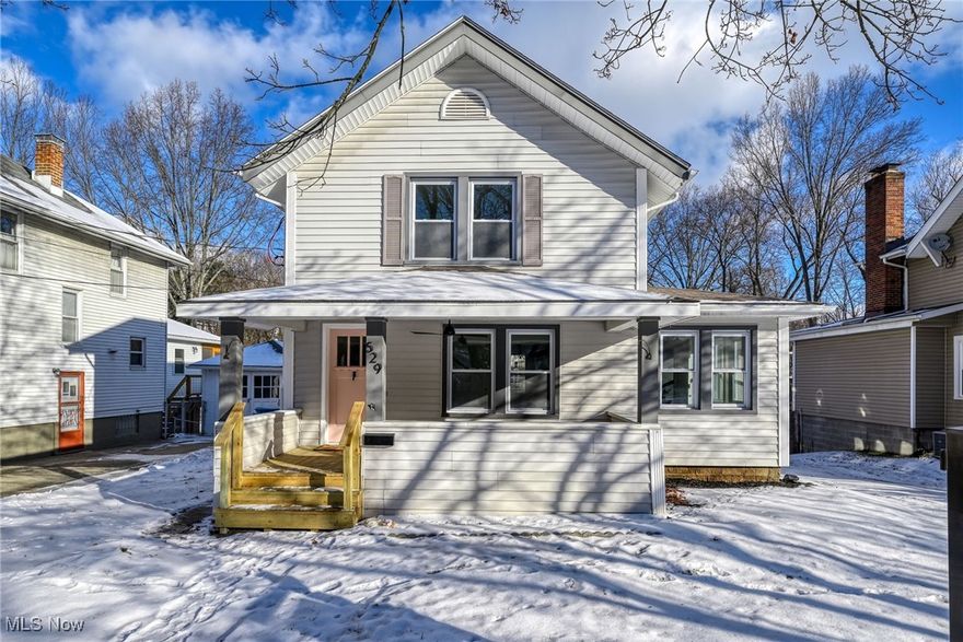 Welcome to your newly renovated home located in the highly desirable Kent's historic West Side District! From top to bottom, this charming house has been filled with high end finishes you will fall in love with. Bright natural light fills the space upon entering your new living room. Gorgeous wide planked laminate vinyl flooring has been installed throughout. Located right by the living room is the perfect extra space for a book nook or a great place for an office with wonderful views. Who doesn't want a spacious dining room for all of your family gatherings? This home has it! Not to mention you will get to cook in your brand-new galley style kitchen featuring new appliances, white shaker cabinets, gorgeous quartz countertops and marble backsplash. Upstairs you will have three bedrooms also with the same new flooring and beautiful full bathroom. If you like to be outside there is not only the perfect front porch but a huge deck in back that overlooks your fenced in back yard. Call today for a private showing. You will not be disappointed!!