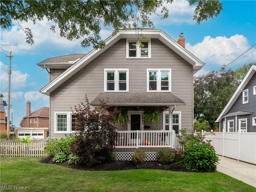 **Offer deadline is Monday 9/25/23 @ 9am.** Completely updated Lakewood colonial off Riverside Dr. has it ALL! Walking through the front door you will notice how immaculately cared for this home truly is. The first floor boasts 2023 Luxury Vinyl Plank Flooring & natural sunlight in every room! The living room features original built-ins with lead-glass windows, a fireplace that includes a 2019 wood burning insert and a custom-built wall & mantle. The spacious dining room includes updated flooring, lighting & original built-ins that include a window seat. Updated Kitchen featuring KraftMaid soft close white Shaker Cabinets, under cabinet lighting, title backsplash, granite counters, wood plank style ceramic floors & stainless-steel appliances. First floor also includes a sunroom with new windows making this the perfect space to relax all year long! Upstairs includes 3 spacious bedrooms & updated full bath with private balcony. Enjoy a possible 4th bedroom or additional living space in