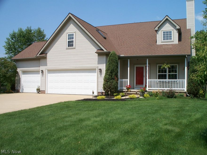 Pride of ownership & nothing to do except to move in and enjoy! / Newer Knez-built cape cod / Convenient area close to everything / 2,457 Square ft per blueprints / Open floor plan / Bright, vaulted great room with gas FP & formal dining room, both feature wood bamboo floor (2011) / Kitchen with granite tops & stainless steel appliances (2008), ceramic back splash, groutable luxury vinyl floor 2013, appl garage, eat-in area with sliding doors to deck / First floor master suite with two closets (one walk-in) includes private master bath with soaking tub, shower stall, two sinks, granite tops (2012) / First floor half bath has newer floor, sink & faucet / First floor laundry / Three BR's up, large loft plus bonus room with opening skylite / Central air / Ceiling fans in great room, MBR, BRs 2 & 3, loft, bonus room / Full bsmt features wine cellar, poured walls, plumbed for half bath, two 48x48 egress windows, glass block windows / Furnace has air cleaner & Aprilaire humidifier--ductwork