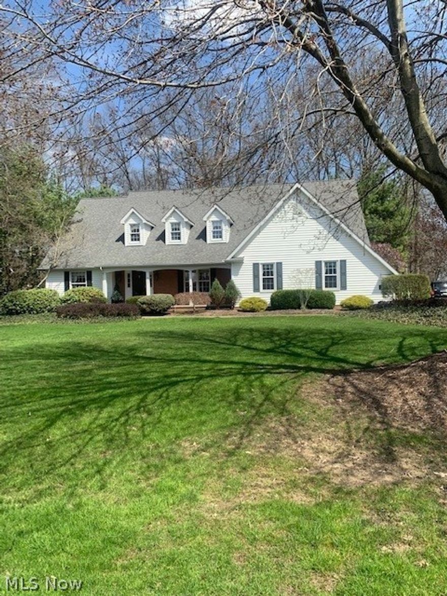 This regal home has it all! Rear windows facing golf course. Open kitchen with eating area & spacious great room w/beautiful entry to front door. Formal dining and library/office. High ceiling in basement with two rooms partitioned off. A gem!