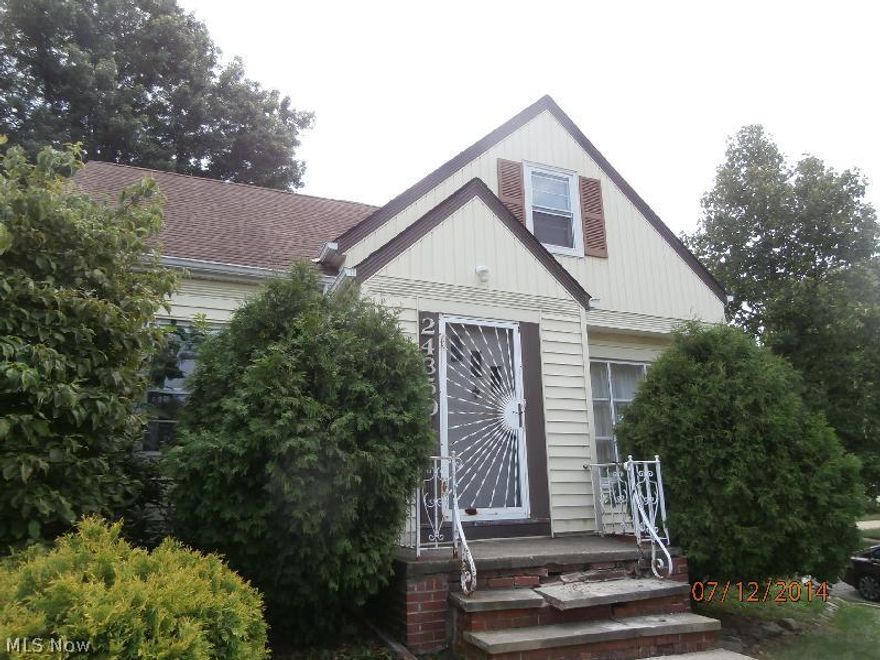 Extremely deceiving 5 Bdrm 2.5 Bath 2596 Sq Ft Sided Cape Cod with 2 Car Attached Garage, Eat in Kitchen, Family Rm with Stone Fireplace and Dining Area, 2 Bdrms and Full Bath on 1st Floor, 3 Bdrms and Full Bath on 2nd Floor, Full Partially finished Basement with Rec Rm, Patio, Porch, Central Air and so much more!  Please note that the seller is Secretary of Veterans Affairs and Property was built prior to 1978 and lead-based paint potentially exists.