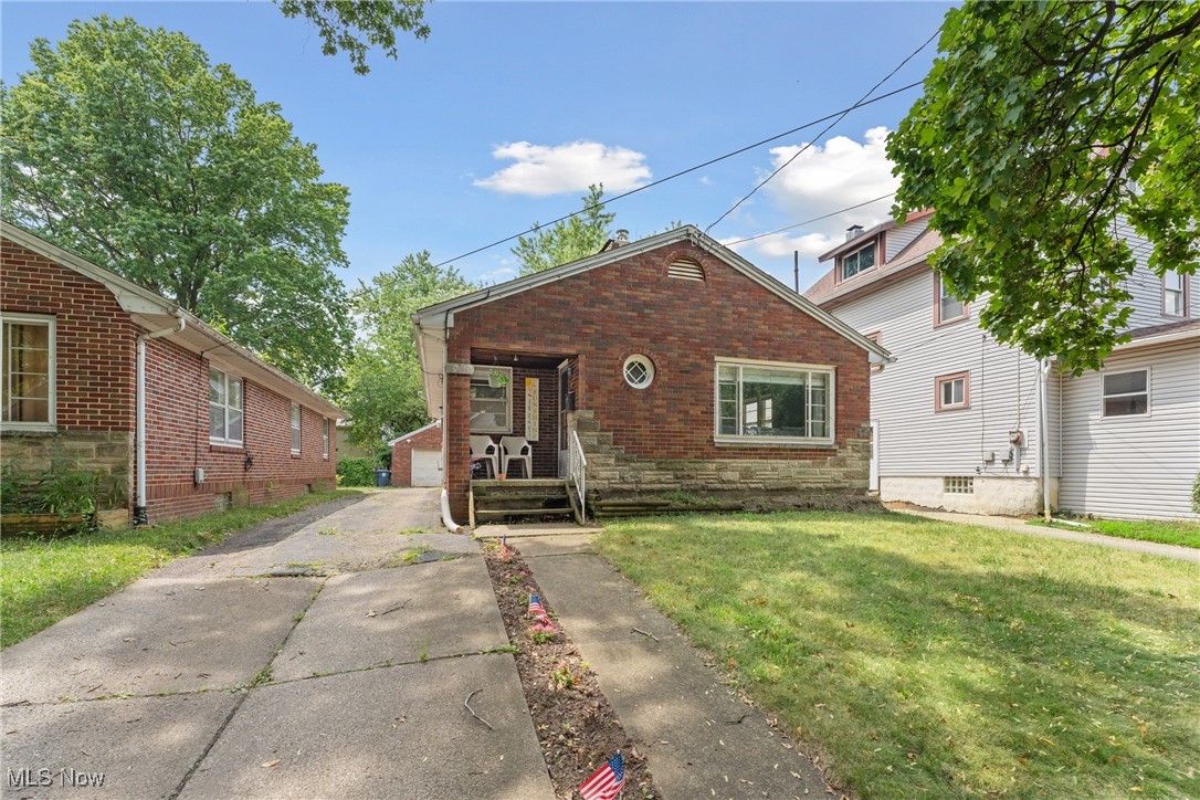 Welcome home to this charming brick ranch offering a surprising amount of space and flexibility inside and out. With 3 bedrooms, 2 full bathrooms, and a finished basement featuring two additional bonus rooms, there's room for everyone and everything. Enjoy cozy evenings by the wood-burning fireplace in the living room, or head downstairs to the finished basement, complete with a second fireplace and brand new carpet. Whether you need a home office, guest space, or rec room, the layout adapts to your lifestyle. Updates include a newer furnace (2018), central A/C (2021), hot water tank (2021), whole-house water filtration system (2023), and recently updated gas and water meters for added peace of mind. A newly added whole-house exhaust fan, tons of storage, and a 2-car detached garage with an automatic opener (2014). The backyard is partially fenced with a chain link fence, perfect for pets or play. Conveniently located with easy access to major highways, this move-in-ready home offers comfort, flexibility, and is packed with value!