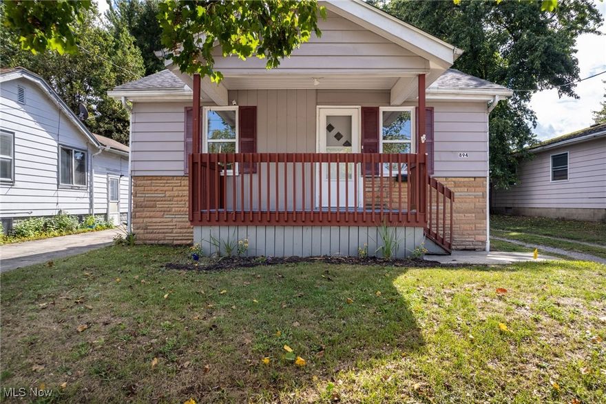 Welcome to 894 Sutherland in Akron, OH! This charming and meticulously maintained ranch featuring three spacious bedrooms on the main level, with an additional versatile space that can easily serve as a fourth bedroom in the basement. The house boasts a fresh facelift with newer updates including, a new furnace, chimney, dishwasher and refrigerator! Inside, you'll find a beautifully finished basement, providing extra living space, fresh carpet and paint, and two modern bathrooms. The property also includes a one-car detached garage and is nestled in a quaint, friendly neighborhood. This home is truly move-in ready and full of character!