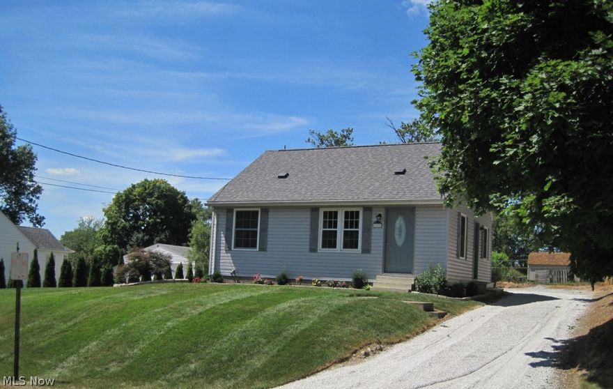 Beautiful 2 to 3 bedroom, 1 bath home situated on a nicely groomed double lot! This home was renovated by a professional contractor in 2012 - Updates include: drywall, electrical, plumbing, insulation, Kraft Maid kitchen cabinets, Hi-Def laminate counter tops, stainless steel appliances, full bath including ceramic tile tub surround, flooring through-out, trim, windows, doors, and new roof. And, in 2014 - rec room with closet, recessed lights and new basement steps. The kitchen will definitely impress you! The first floor bedroom includes a huge 5X7 closet with organizer system and a sitting room.  The 2nd bedroom includes a 30 drawer built-in system and closet. The second bedroom would accomodate 2 to 3 children easily. All updates have been tastefully completed with current decorating trends. Enjoy the spacious backyard and new patio with fire pit and shed. Another great feature includes the possiblity of a garage since this property includes 2 parcels (#3602055 and #3602054). Assess