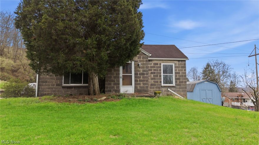 3 bedrooms on the main floor, 2 additional potential bedrooms upstairs.  This lot alone is just over 3 acres at the end of a dead-end street in Vienna, WV.  This would make a great investment for a rental portfolio or a renovation loan candidate.