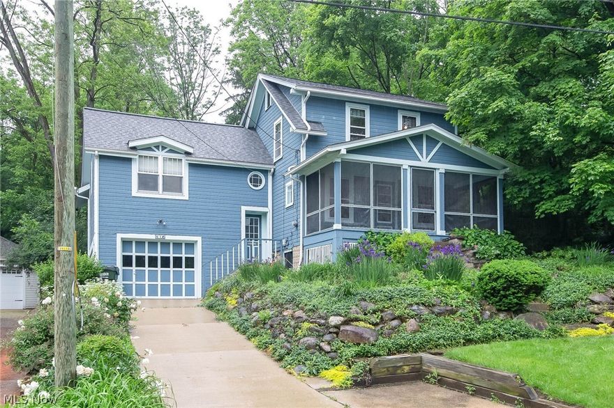 Charming 4 bedroom Chagrin Falls Village home  within a few minutes walking distance to town! Lovingly cared for and full of character! Home features hardwood flooring throughout, eat-in walk out kitchen, formal living room, formal dining room and vaulted great room with sliding glass doors leading to the secluded back yard. Great opportunity to make this your own slice of paradise on a quiet street in small town America! Chagrin Falls exempt village schools.