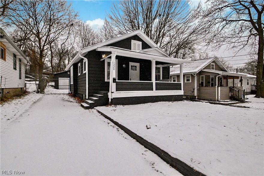 Welcome home to 1228 Arnold Ave; a cozy and 100% move-in ready bungalow in Goodyear Heights! This nicely updated home has two bedrooms, one full bath, an updated kitchen with all new stainless appliances, new LVT flooring, new carpet, fresh paint throughout, an over sized 1.5 car garage full of shelving, shed for extra storage, and a fully fenced in backyard. Call your favorite agent for a private showing!