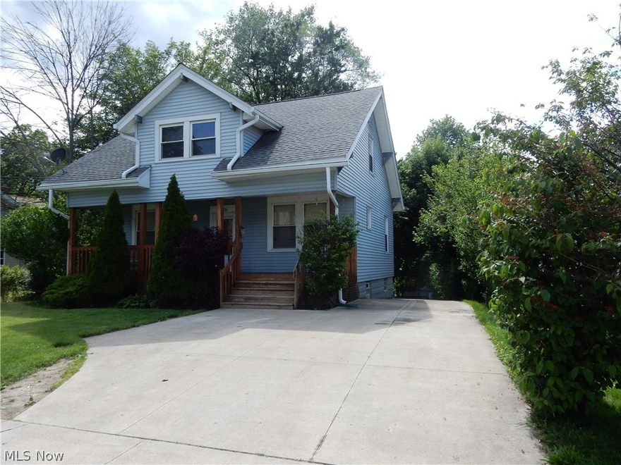 Solid home for the investor or the first time home buyer. This 3-4 bedroom cape cod has so much to offer, minimal updates will make this a great home. Every room is spacious and the yard is huge for this area. The all concrete drive gives tons of parking space. The back deck overlooks the partially wooded back yard, enjoy wildlife just outside your back door. Updated windows, siding and roof. Call today to schedule your private showing.