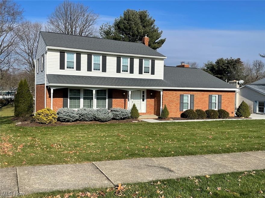 Welcome to a fabulous 4 bedroom, 3.5 bath colonial home on a quiet cul-de-sac. Move right in and enjoy completely updated with big features like new windows and treatments in 2022, and brand new carpet throughout the 1st and 2nd floors. Concrete drive and sidewalk 2021. Schrock custom cherry kitchen cabinetry with long Corian counters and pull-out pantry. Range and refrigerator 2022. Bright eat-in kitchen and formal dining. The family room features a brick hearth wood-burning fireplace, built-in cabinets, and a surround sound speaker system. French doors lead to a sunny 4-season room with new sliding doors to a brick patio. The master bedroom features an updated bath with a walk-in shower. Nice finished space in the lower level featuring recreation room with pool table, spacious full bath, washer and dryer convey with laundry tub. Owners have had the ductwork cleaned, and have maintained the home impeccably. Immediate possession. No disappointments here.