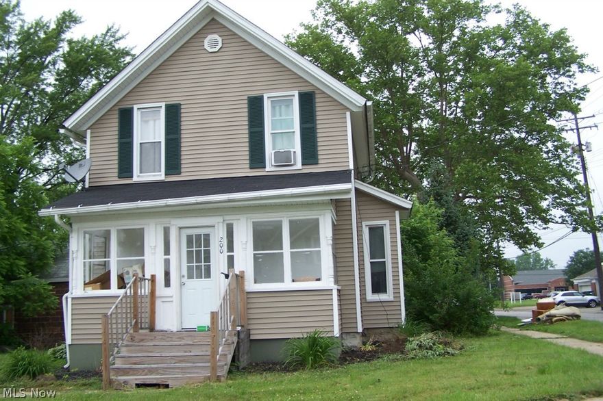 Wonderful location in Chardon Village now available!  Side Street.  Walk to everything!  2-car detached garage, electric heat and new gas furnace and a/c being installed, enclosed front porch.  Newer flooring, roomy living room.  Possible small 4th bedroom on first floor;  full baths on both floors!  Homeowner will be installing new furnace to help lower your heating costs in the winter!  Available for possible early September occupancy if you can accommodate the furnace installation around your.