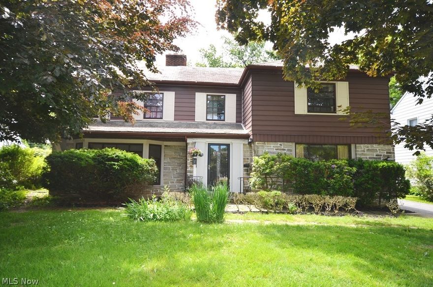 Great location! This 4 bedroom and 4 bathroom colonial is located just minutes from University Circle, University Hospitals, Cleveland Clinic, and Case Western; walking distance to John Carroll University. Easy access to freeways, GRTA/Rapids Blue and Green Lines for the light rail to downtown, airport and waterfront. Central air, a huge private back yard. The first floor has a large living room, a stately office with built-in bookshelves, and a half bath. The eat-in kitchen has all the appliances, and a dining room, which opens to the living room and gives access to the sunroom. Upstairs the 4 spacious bedrooms have ample closets and are served by a 2 full bathrooms. A deck is outside the master bedroom to look at the a large, beautiful backyard. The partially finished basement has a recreation room, wet bar and recessed lighting. The utility/laundry room also has a half bath.