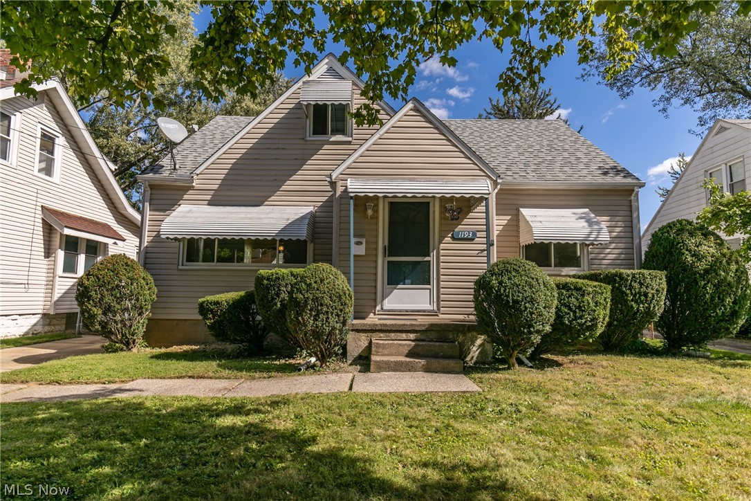 A move in ready cape cod in the heart of North Akron, with 3 bedrooms and over 1200sq ft. This lovely home has many updates. New LVP flooring in the kitchen (2021), new carpet in the living room and downstairs bedrooms (2021), updated bathroom, vinyl windows and freshly painted. There is a full basement that has been waterproofed with a fully transferrable warranty, garage, large deck, and so much more.