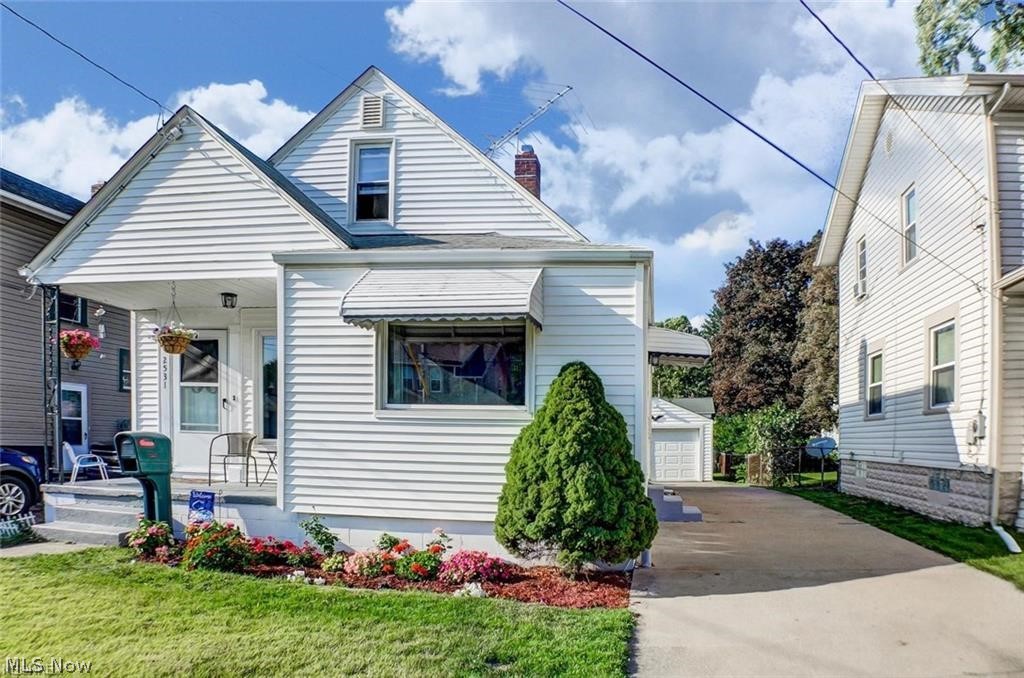 Nice Cape Style home in the heart of Ellet, just West of 91. This home is great for walkability! All of your basic errands can be done with a short walk! This home has a good layout with 2 bedrooms on the first floor and the large master on the 2nd floor. This home has potential for someone who needs first floor living. The eat in kitchen is easily accessed from the driveway which is great on grocery day! This home is easily maintained on the outside with vinyl siding/windows, aluminum soffits/trim, and a concrete driveway. The detached 1 1/2 car garage has plenty of room for a car and additional storage. The back yard has plenty of room for relaxation or play. The lower level offers a nice, big, usable space, currently used as a family room, play room and an office. This is a nice house! Schedule a time for your private showing today!
