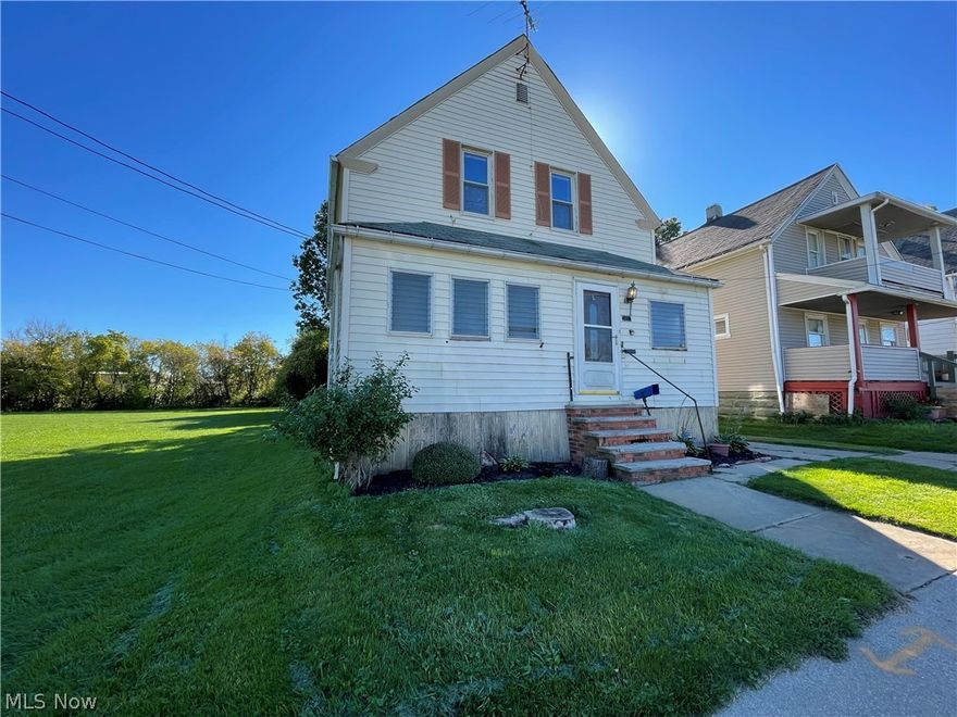 Property is a clean slate!  Slam a few bucks into this duplex, and screen and place your own Tenants at Market rates. The average prevailing rental rate within 3/4 mile for 2 bed/1 bath unit is $733, but the rate for a more improved unit is $800!  Assuming $10K in improvements; annual expenses, including water and sewer at $480, Insurance at $1,554, Mtc at $1200, and taxes at $702, the Return on Investment is estimated at a fantastic 16.7%!! Appliances included. Furnace 2013 (Trane). HWT 2017. One A/C window unit.  Newer kitchen cabs down. Hardwoods. Hardwired for sec system. Vintage light fixtures. City-owned park area right next door.  Lots of storage. Most windows have been replaced. Newer front door. separate electric panels.