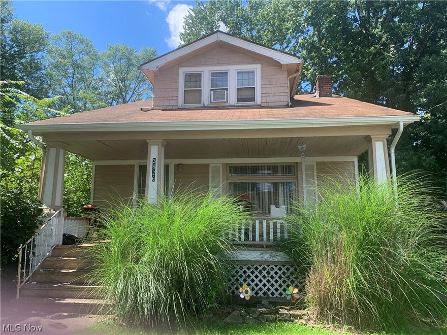 Charming Western Bungalow style . Large rooms close to all conveniences . Walk to stores, school and church. Long term tenant  . Three bedrooms 1.5 baths full basement,decorative fireplace, central air, large w2 car garage on large lot. NO SHOWING UNTIL ACCEPTED OFFER. Excellent opportunity to start or add to your real estate portoflio.