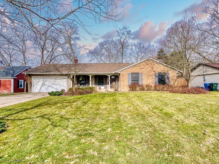 A rare opportunity to own an amazing ranch home with oversized 2-car garage situated in Olmsted Falls. So many wonderful features, you have to see it for yourself. First floor layout is comprised of formal living, dining, large eat-in kitchen, three good size bedrooms (two with double closets), updated guest and master bath, linen and storage closets. Finishes include bamboo wood floors, wood burning fireplace with historic barn wood mantel, concrete and slate surround, french doors, grouted vinyl tiles, porcelain tile, luxury vinyl plank flooring and incredible light fixtures. The pièce de ré·sis·tance is the dream recreation space in the lower level. There is no adequate way to fully describe how cool, modern, functional and perfect this space is. Mixed materials include shiplap, wood look ceramic tile, cork, brick, tin and piping. Wet bar, custom built-in shelving, recess lighting mixed with unique overhead fixtures. An additional room with closet in the lower level could serve as 4