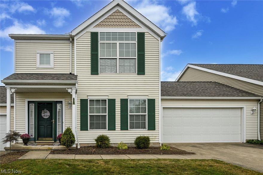 You know a good thing when you see it.  So take a look at this!!  Welcome home to this AMAZING condo at Brighton Bay!  The spacious foyer welcomes you inside w/ modern laminate flooring.  The first floor bedroom (currently being used as an office & sitting room) features new carpet & connects to the main floor full bathroom.  Down the hall is another entry to the bathroom, a coat closet & takes you into the impressive living room.  Two story vaulted ceiling, floor to ceiling windows, corner fireplace & new carpet!  The open floorplan is perfect for entertaining or family time.  Stunning new granite counter tops w/ bar area, new composite granite sink, new faucet, tile flooring, plentiful cabinets & appliances are included!  The laundry room/mudroom/pantry leads you out t0 the 2 car garage.  From the dining room are sliders out to the lovely deck & serene view.  Watch for blue heron & enjoy the soothing sound of the center fountain in the pond.  Upstairs is wonderful open loft space w/ tons of storage, that overlooks the main floor.  A perfect spot for a reading area, yoga or a treadmill.  You'll love the huge master bedroom w/ 2 closets & cathedral ceiling!  The large 2nd floor bathroom features tile flooring, granite top vanity & sharp lighting.  There's still 1 more bedroom to complete the home!  NEW roof, front landscaping, carpeting, A/C, water heater & garage keypad too!  Just a  few minutes to the best Portage Lakes spots & Firestone Country Club!  Let's make it yours!