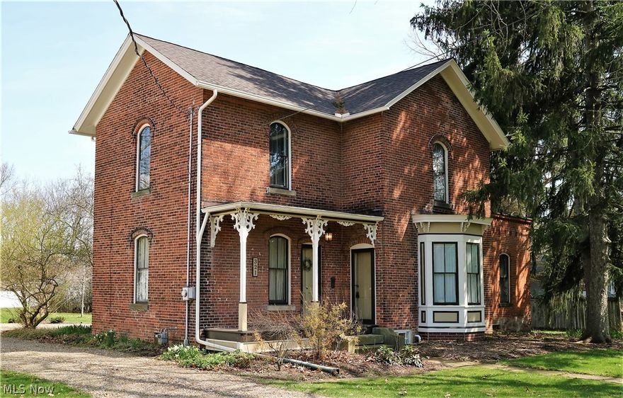 This charming century home is an ideal option for a buyer seeking historic details, modern amenities, and an unbeatable location. Built in the 1870’s, and well-maintained by the current owner, this 4-bedroom, 1.5-bath folk Victorian offers gorgeous wide-plank pine floors, a bay window overlooking the front yard, and an elegant archway connecting a spacious dining room and welcoming living area. The updated kitchen includes a gas range and oven, high-efficiency dishwasher, and plenty of counter space. Resource-efficient front-loading washer and dryer are located near the kitchen. Refinished windows/doors and improved thermal insulation make the rooms cozy in winter while keeping heating bills low. The large, east-facing back deck is perfect for relaxing and grilling out on warm evenings. Located close to Oberlin Downtown and College campus in a quiet, family-oriented neighborhood, this home is far enough away to feel “off-campus" while being an easy walk from the heart of Tappan Square.