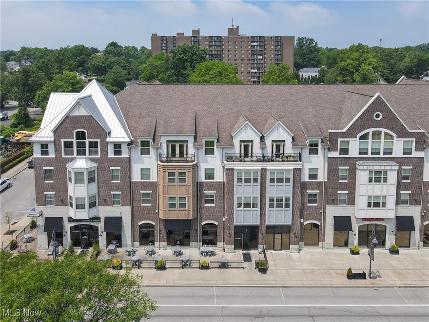 Welcome to this beautifully updated and highly sought-after 2-bedroom, 2-bathroom condo located in the heart of Downtown Cuyahoga Falls. This spacious and modern unit combines comfort, style, and convenience all in one perfect package. Step inside to find a thoughtfully designed layout featuring a private primary suite complete with a large walk-in closet and a renovated ensuite bathroom boasting a new quartz countertop, sink, and faucet. The guest bathroom has also been completely refreshed with a new counters, sink, and faucet, creating a clean, contemporary feel for guests and residents alike. The kitchen is a showstopper with updated quartz countertops, custom cabinetry, stylish backsplash, under-cabinet lighting, and a new sink and faucet—perfect for both everyday cooking and entertaining. The open-concept living area is enhanced with updated lighting fixtures throughout and a sleek, modern wall-mounted entertainment cabinet that ties the space together. The great room lends to a nice balcony. Additional features include in-suite laundry with washer and dryer, fresh paint throughout the home, and a smart, efficient layout ideal for low-maintenance living. All this just steps away from local shops, dining, parks, and the riverfront—making it the perfect home for anyone looking to enjoy the best of what Cuyahoga Falls has to offer. Includes one detached garage space. Don’t miss your chance to own this turn-key gem in a prime location!